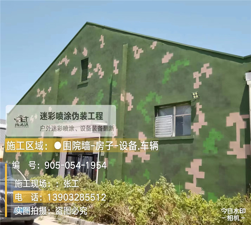 广州外墙数码迷彩漆施工报价清单（100㎡标准墙面测算）